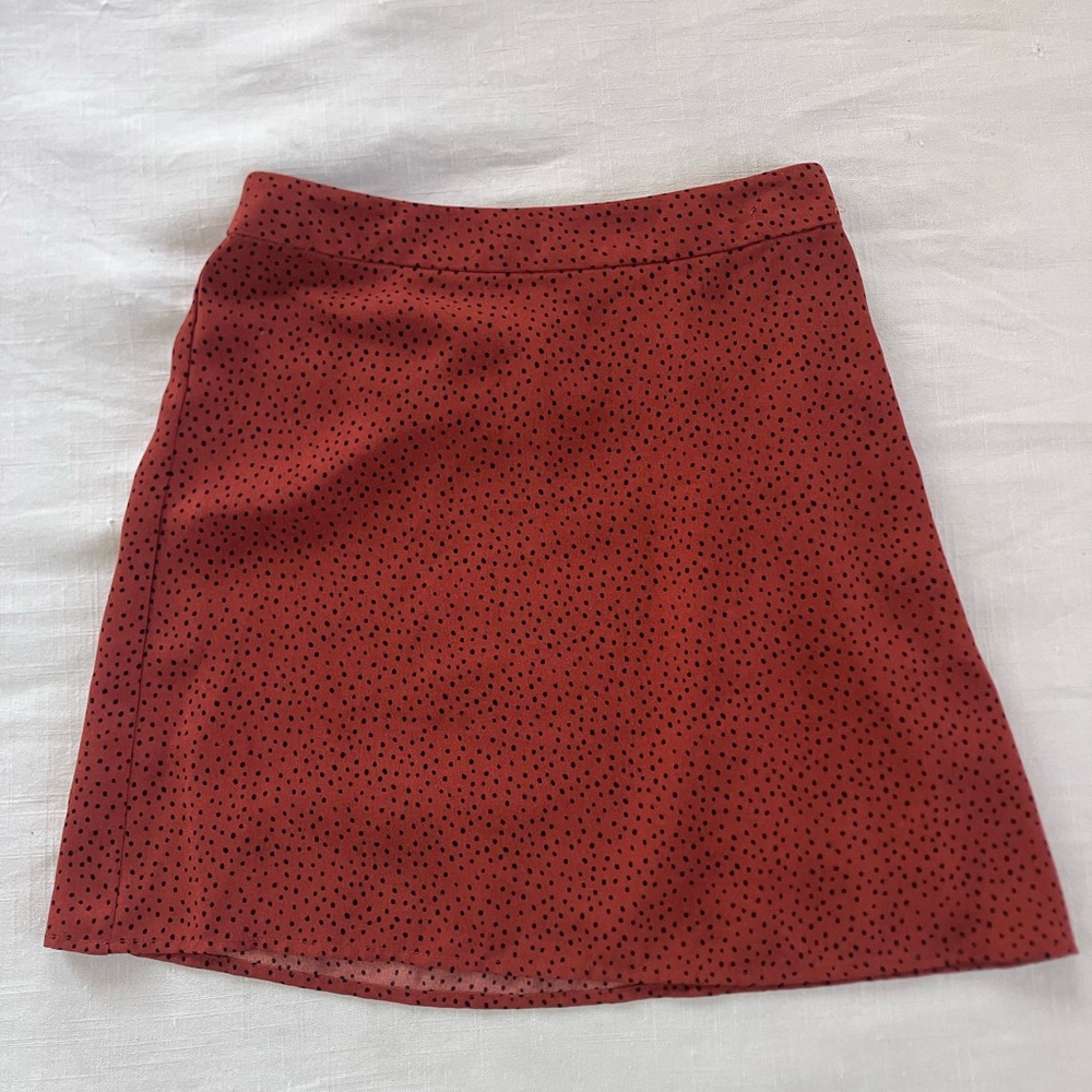 BP Red and Black Mini Skirt